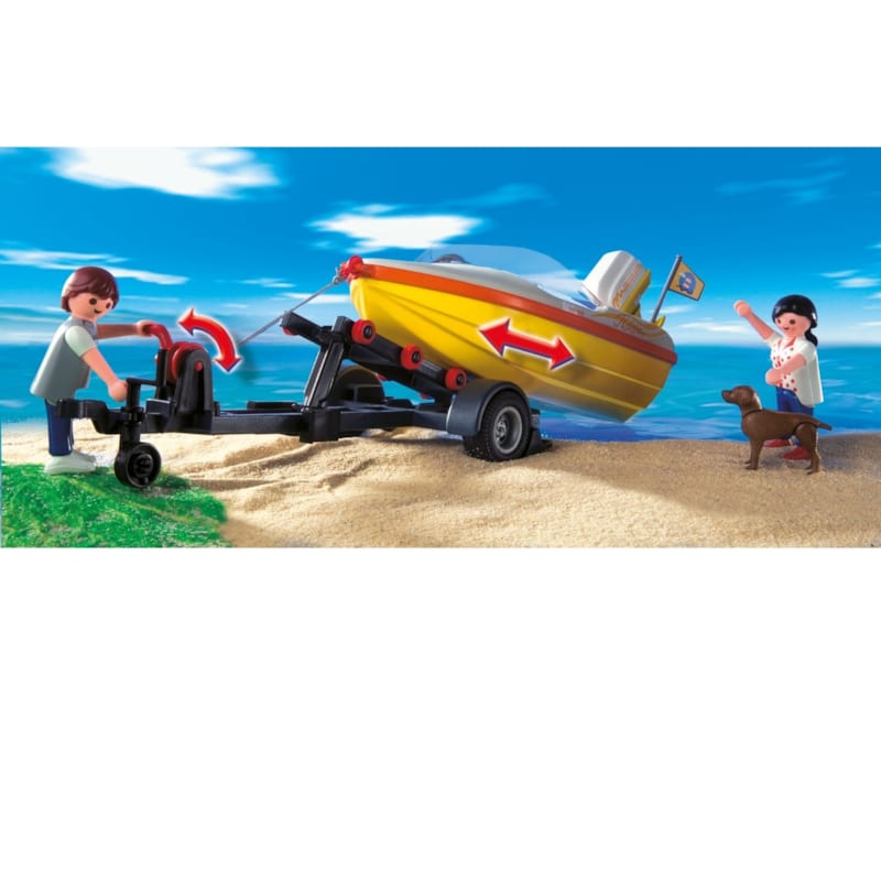 City life - voiture familiale avec remor (Playmobil) - Image 3