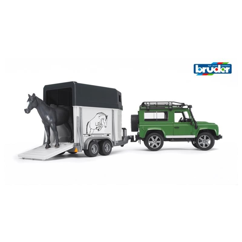 Land rover defender avec van pour chevau