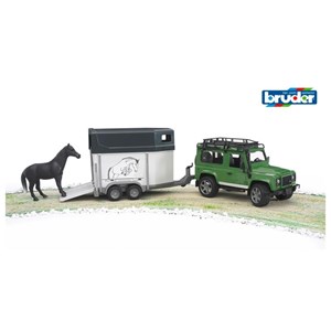 Land rover defender avec van pour chevau