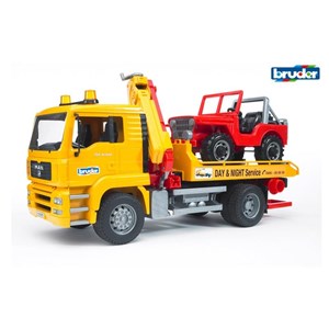 Dépanneuse man tga avec véhicule tout-te