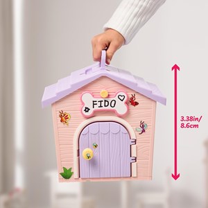 Set de jeu peluche et niche. Révélation