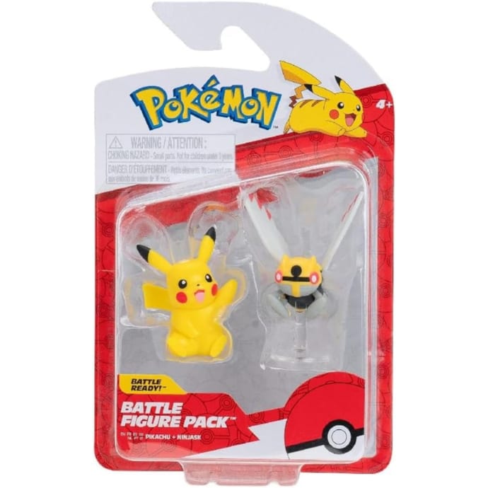Pack de figurines de combat Pokémon : Pikachu Salamèche