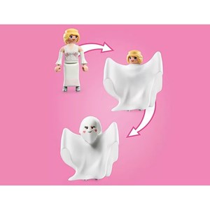 Princesse et déguisement fantôme phospho