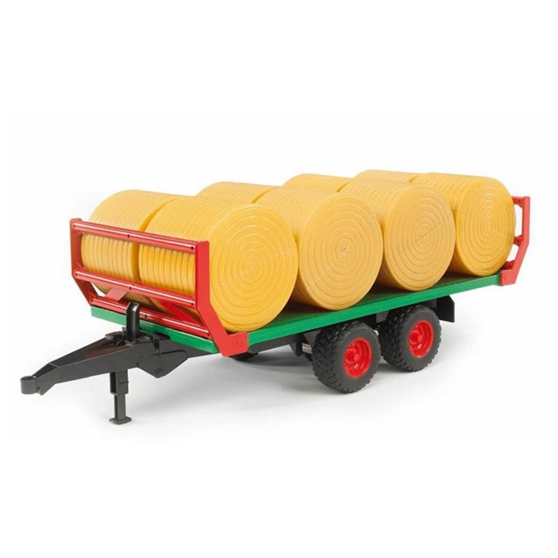 Remorque de transport de balles avec 8 b