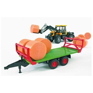 Remorque de transport de balles avec 8 b