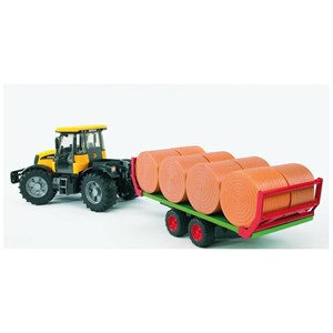 Remorque de transport de balles avec 8 b