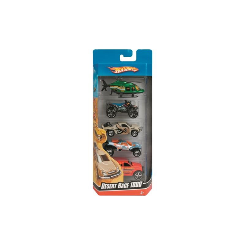 Coffret à thème de 5 petites voitures à