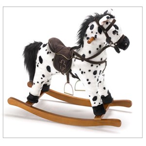 Carlotta, le cheval à bascule sonore.