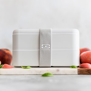 Lunch box rectangulaire 2x500ml gris