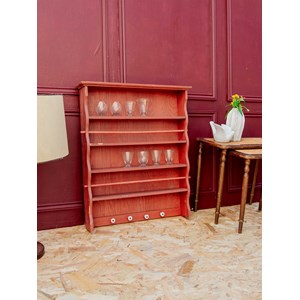 Gaëlle, l'étagère rouge en bois n°97