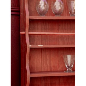 Gaëlle, l'étagère rouge en bois n°97