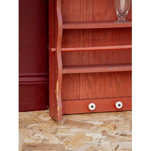 Gaëlle, l'étagère rouge en bois n°97