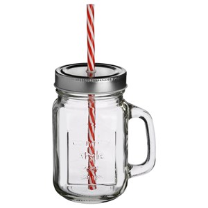 Chope limonade avec paille -