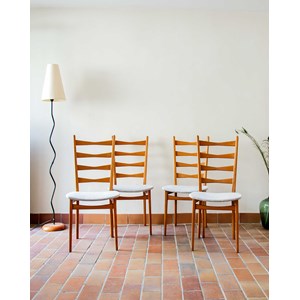 Alma, le lot de 4 chaises en bois n°465