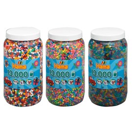 Set de trois pots de perles à repasser (