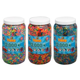 Set de trois pots de perles à repasser (