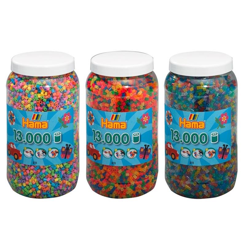 Set de trois pots de perles à repasser (