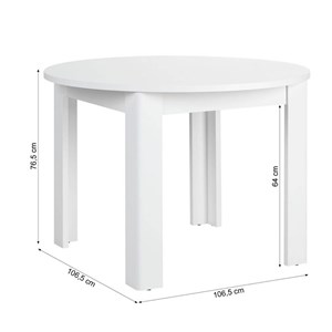 Table homestyle4u blanc