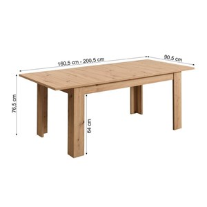 Table homestyle4u marron
