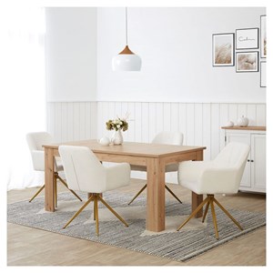 Table homestyle4u marron