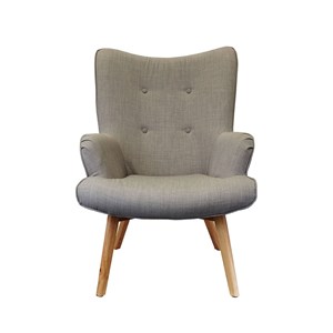 Fauteuil de salon scandi helsinki - gris