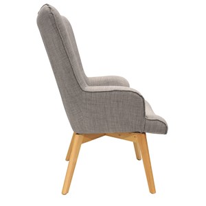 Fauteuil de salon scandi helsinki - gris