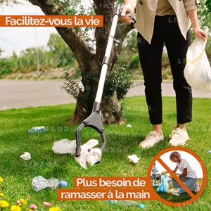 Pince à déchets - pliable - noir