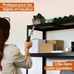 Pince à déchets - pliable - noir