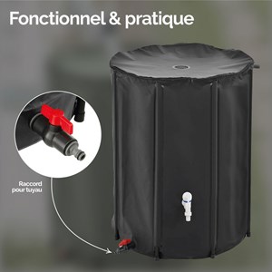 Raccord tuyau récupérateur d'eau