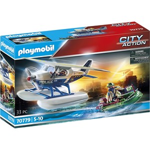 City action hydravion de police et bandi