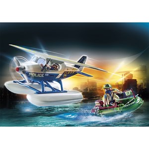 City action hydravion de police et bandi