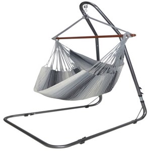 Chaise hamac avec support soledad 3 gris