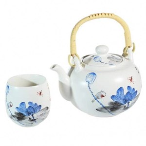 Coffret service à the - fleur de lotus