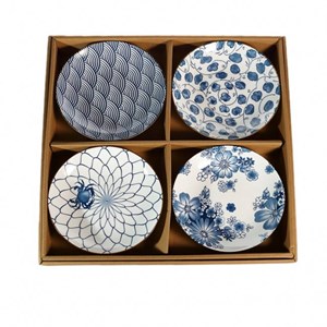 4 assiettes asiatiques