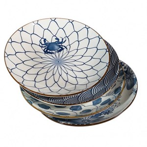 4 assiettes asiatiques