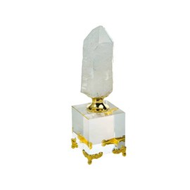 Pointe de cristal naturel sur support