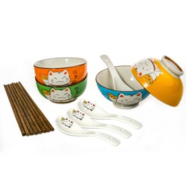 Service à riz - maneki neko