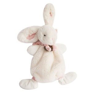 Doudou lapin bonbon rose