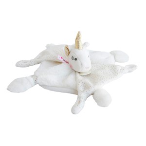 Doudou lucie la licorne or