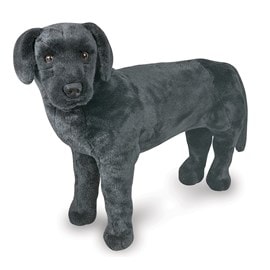 Peluche géante labrador noir