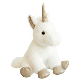 Peluche licorne or 45 cm