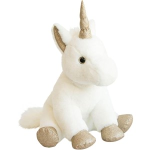 Peluche licorne or 45 cm
