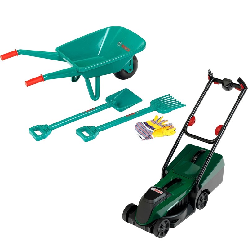 Kit de jardinage bosch brouette et tonde