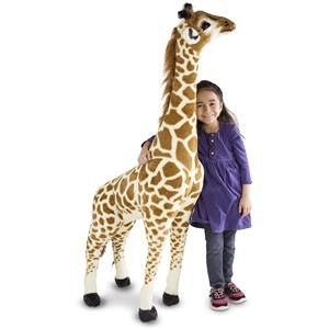 Peluche géante girafe