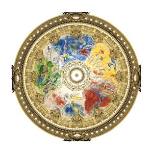 Plafond de l'opéra de paris de chagall