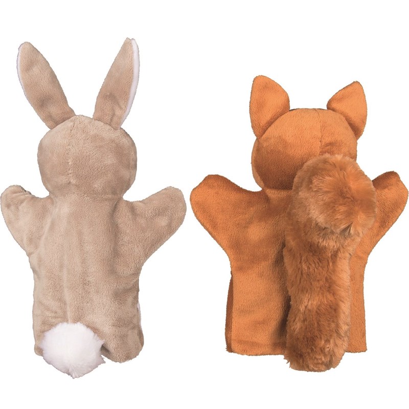 Marionnettes écureuil lapin hérisson (Goki) - Image 1