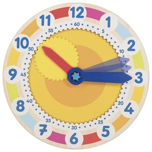 Horloge d'apprentissage avec engrenage