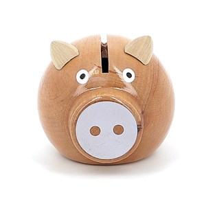 Tirelire cochon - blanc