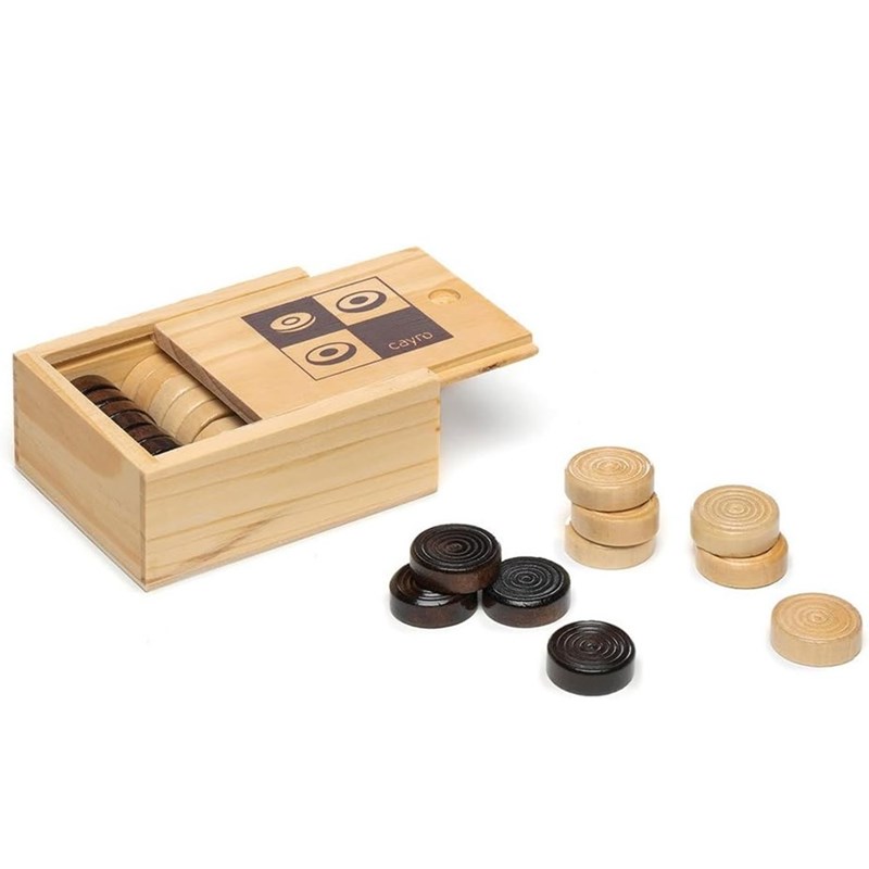 Pions en bois pour jeu de dames