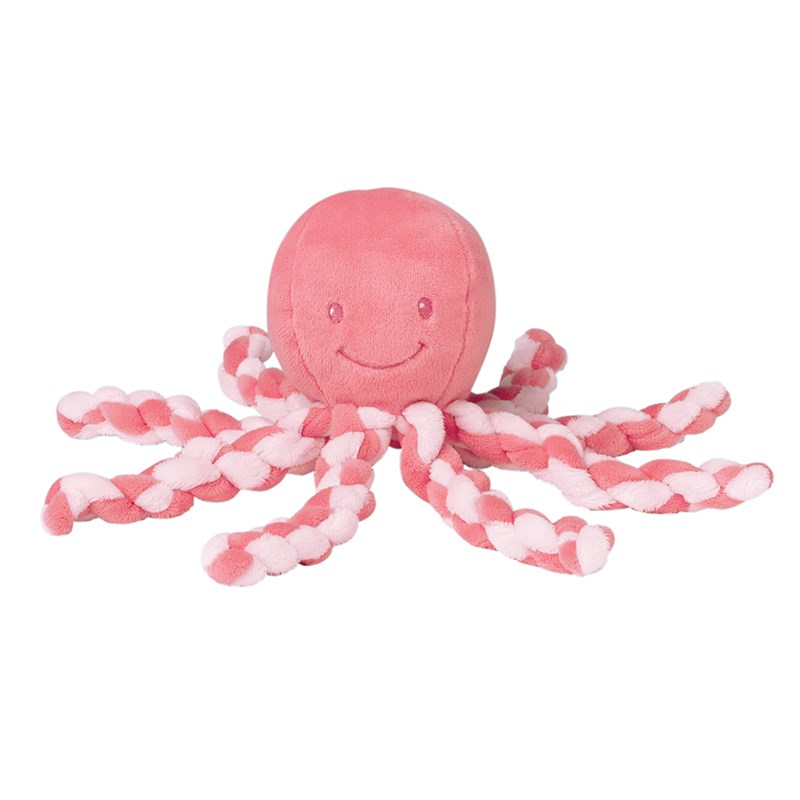 Nattou - Octopus poulpe rose corail